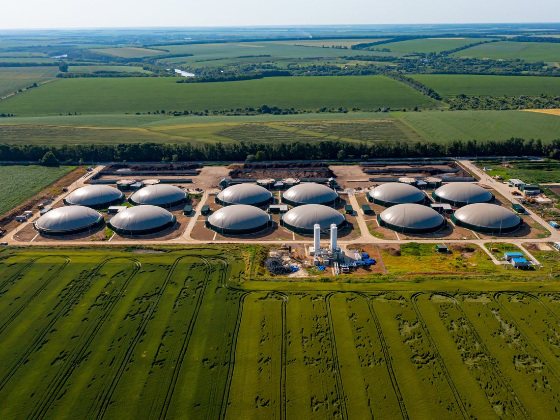 Biogas facility and agricultural supply
