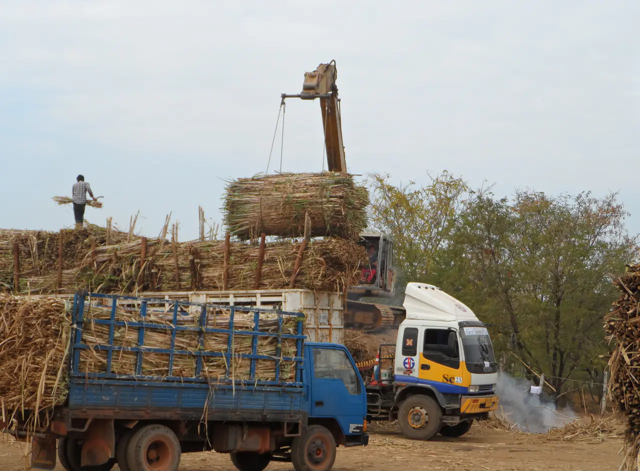 High-volume biomass loading and transport operation