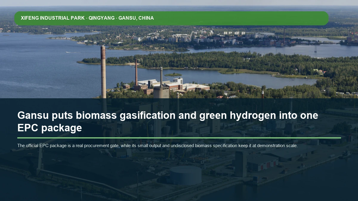 BEC process diagram for the Gansu biomass gasification and green hydrogen demonstration