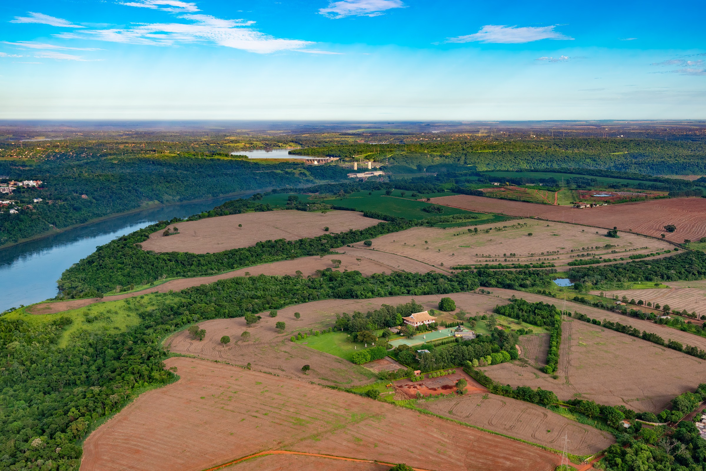 Large agricultural catchment illustrating the land and logistics perimeter behind processing assets