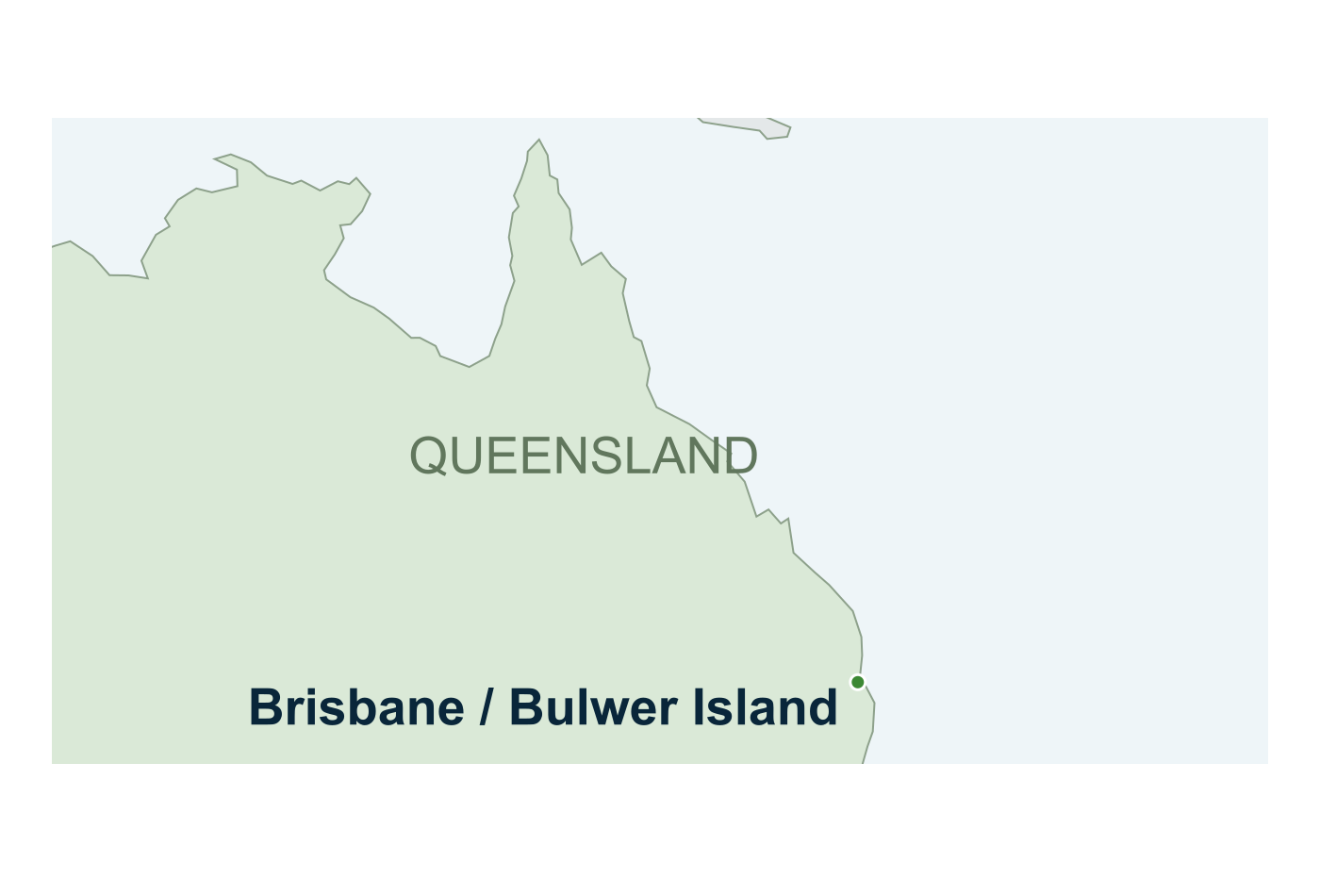 Brisbane is the pilot-demonstration location. The separate feasibility study covers potential sites in Queensland, whose precise locations have not been disclosed. Location source: ARENA and Mitsui Kinzoku.